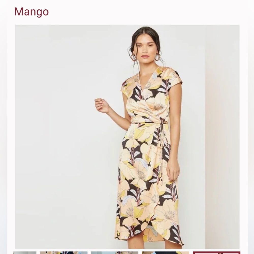 Mango floral wrap dress, worn a handful of times.